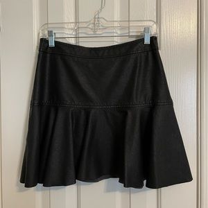 Faux Leather Skirt